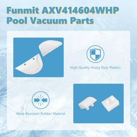Funmit AXV414604WHP pod shoes set enhances vacuum stability in pools