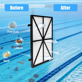 Funmit high-efficiency pleated design improves dirt and sand capture