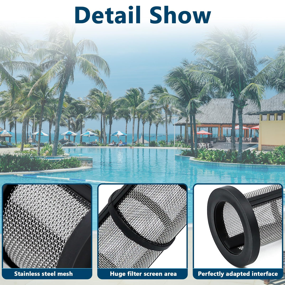 Funmit 48-222 inline filter screen with stainless steel mesh for reliable debris filtration