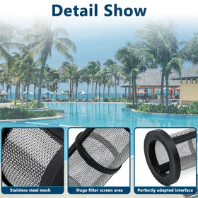 Funmit 48-222 inline filter screen with stainless steel mesh for reliable debris filtration