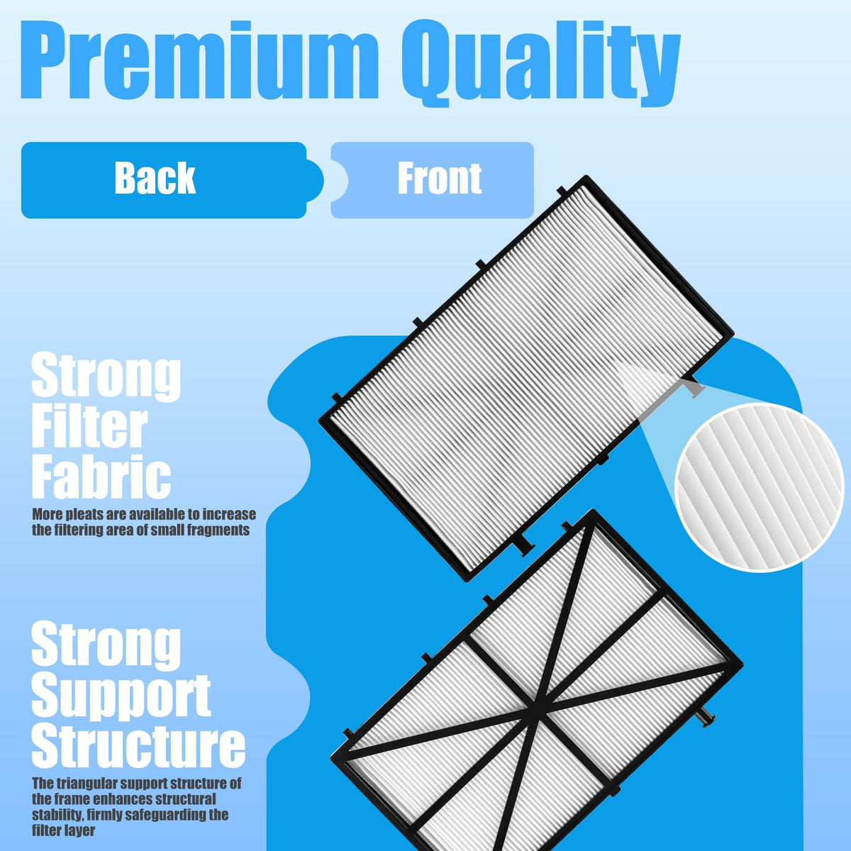 Funmit pleated-paper design traps more debris for clearer water