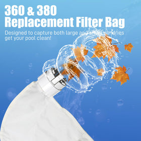 Funmit Polaris 360/380 two-pack bag bundle ready for replacement.