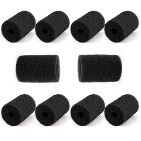 Funmit Polaris tail scrubber end close-up showing durable foam for effective pool cleaning