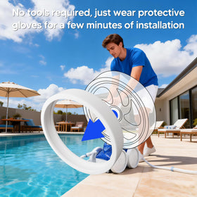 Funmit C10 traction design to support efficient movement on pool surfaces