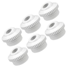 Funmit pool jet nozzle assembly with adjustable eyeball for flow control