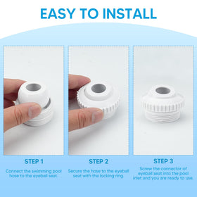 Durable POM lock ring included for secure installation