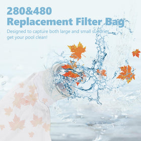 Closeup of Funmit mesh detail on zippered bag for debris filtration