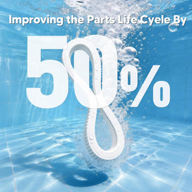 Funmit compatible Legend LL105 tire demonstrates secure fit on Pentair cleaner