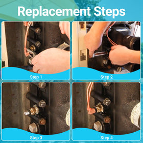 Funmit yellow high limit switch for clear identification during maintenance.