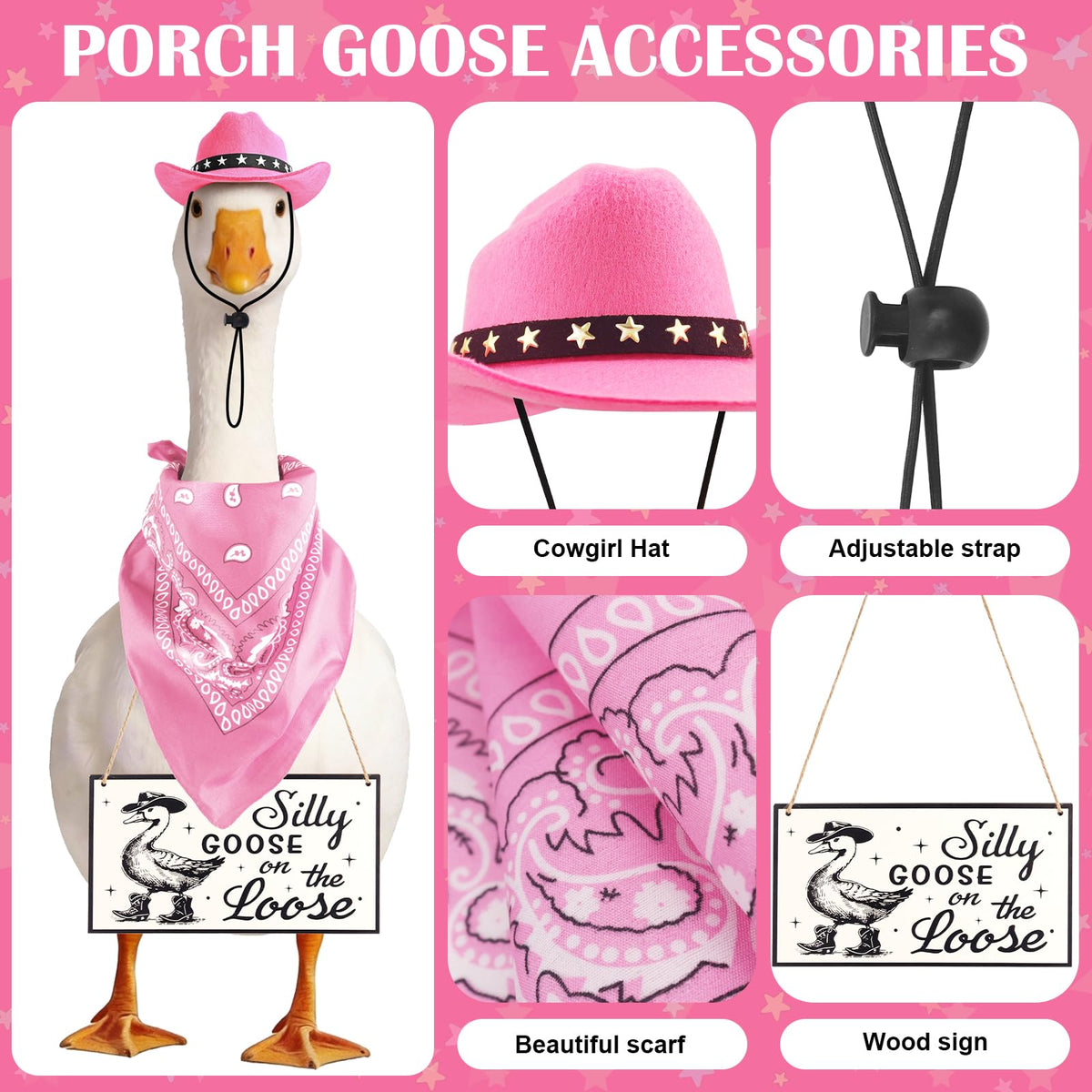 FunMular wood sign enhances garden display with cheeky goose-themed flair