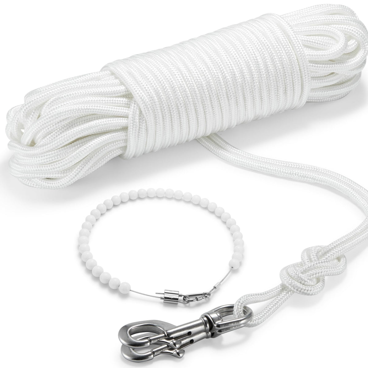 Funnans flag rope kit 100 ft for tall flagpoles, detailed and ready to install