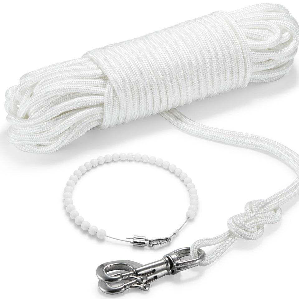 Funnans flag rope kit 100 ft for tall flagpoles, detailed and ready to install