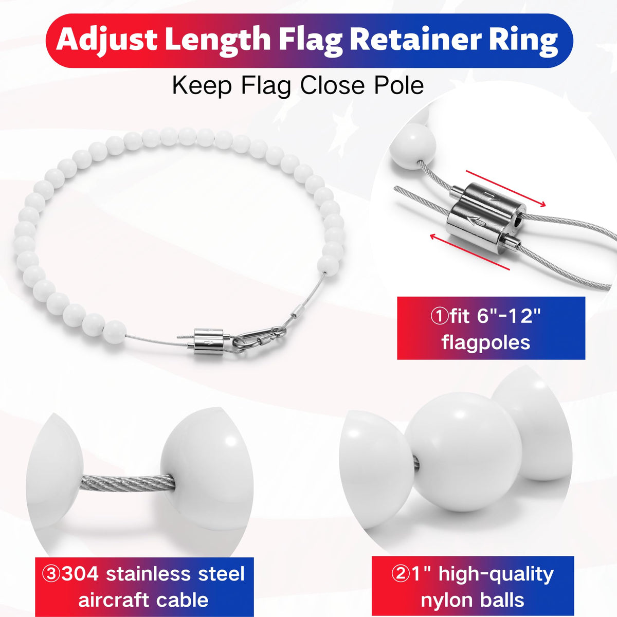 Funnans rope kit suited for seaside and windy settings for outdoor flags