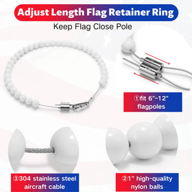 Funnans rope kit suited for seaside and windy settings for outdoor flags