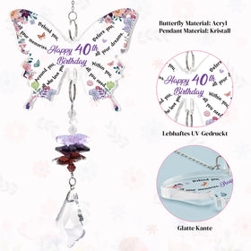 Funnli butterfly plaque displays colorful reflections for elegant decor.