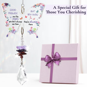 Funnli Butterfly Suncatcher colorful crystals create rainbow displays