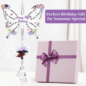 Funnli multifaceted crystal mirrors light into unique colors.