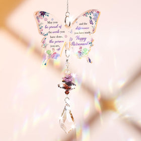 Funnli office and home decor suncatcher brings gentle color to spaces.