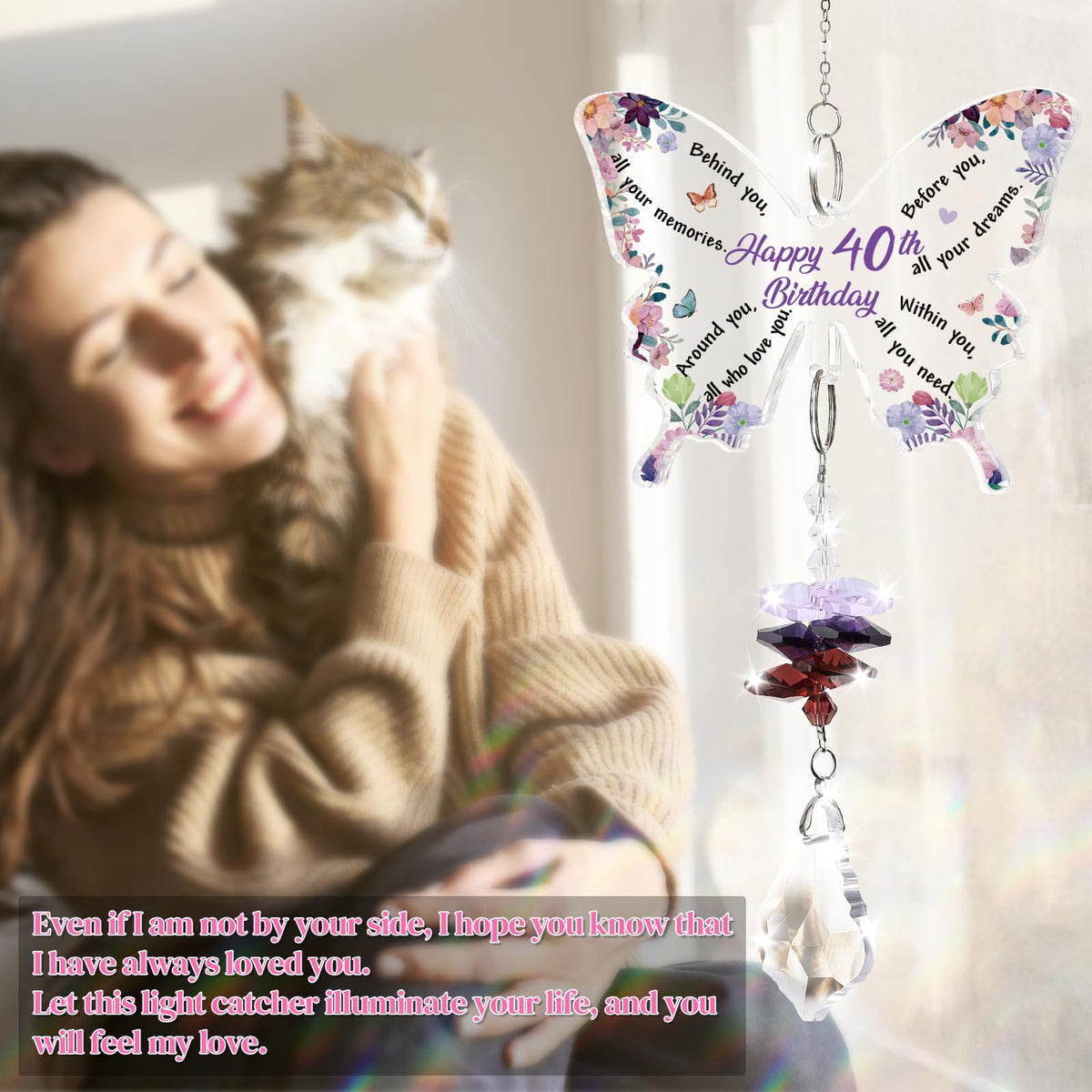 Funnli rainbow maker suncatcher brightens any room.
