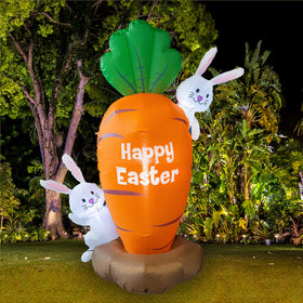 FUNPENY two little rabbits inflatable creates a charming Easter scene for guests.