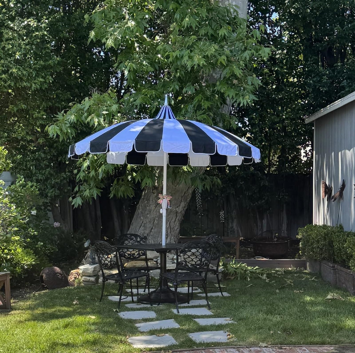 Funsite canopy storage guidance helps protect the umbrella during wind