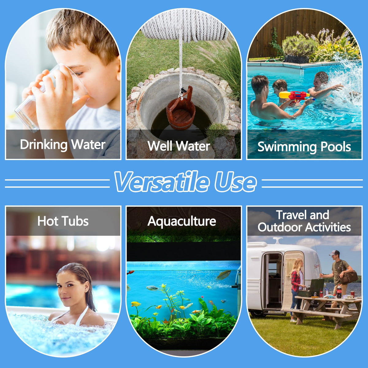 FUNSWT Coliform Test Kit ready-to-use sample tubes for quick checks