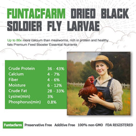 Closeup of Funtacfarm BSF larvae bag showing freshness and storage protection.