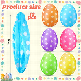 Funtery 16-inch Easter eggs stand out in outdoor parties and decor.