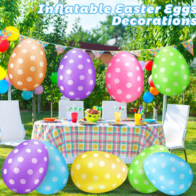 Funtery oversized eggs as crowd-pleasing Easter decor.