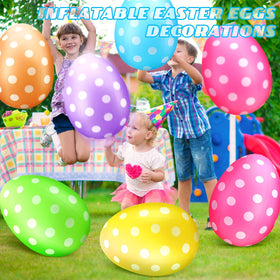 Funtery eye-catching yard eggs create festive garden scenes.