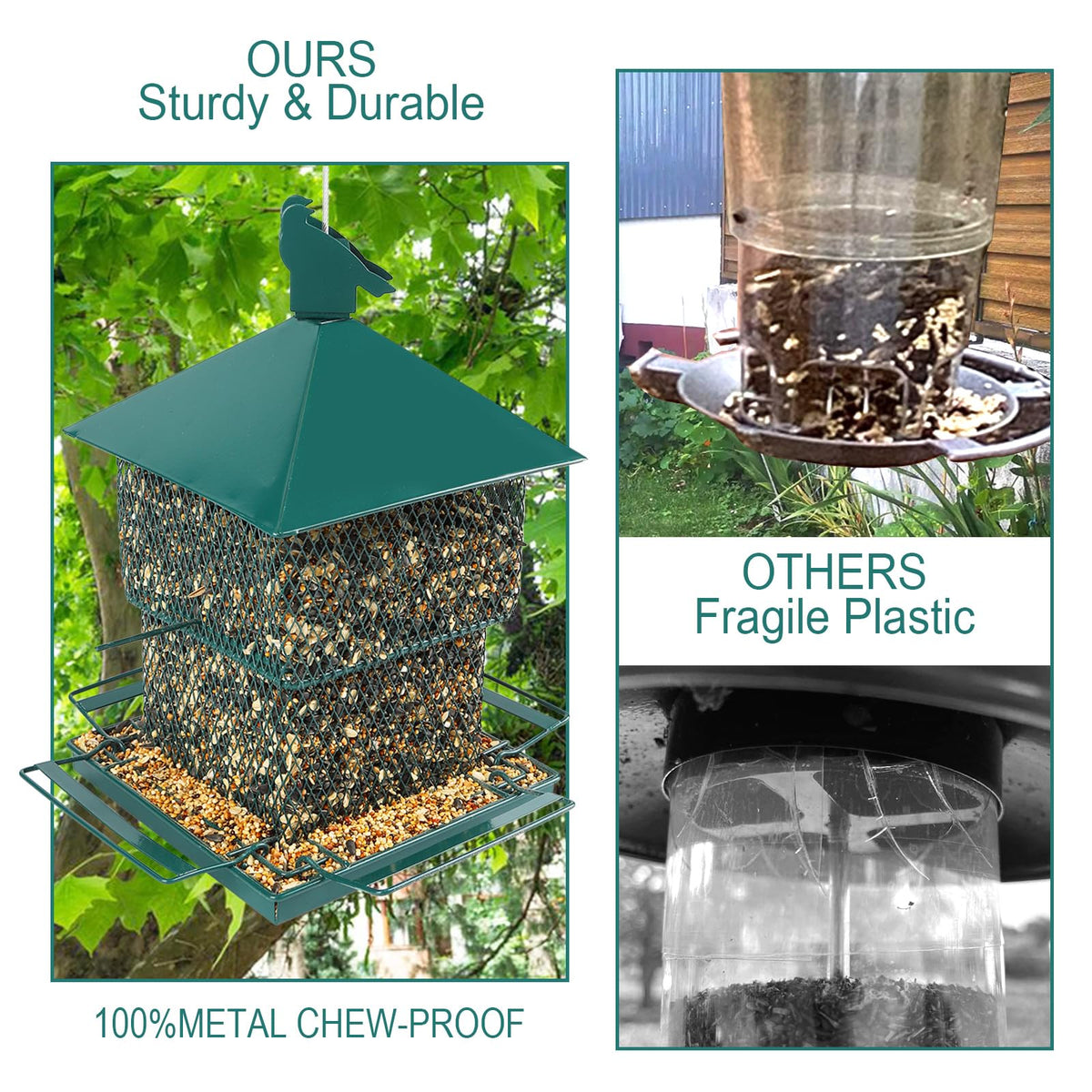 FUNWILDLIFE designer outdoor feeder blends style with garden spaces.