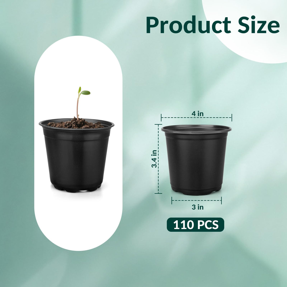 FUOAUYK seed starter pot with drainage designed to prevent waterlogging.