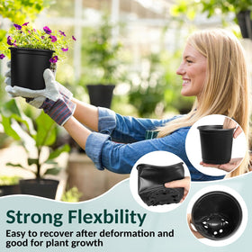 FUOAUYK flexible and lightweight PP plastic pots for easy handling.