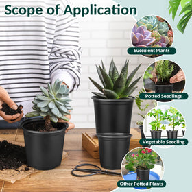 FUOAUYK versatile pots suited for outdoor and greenhouse use.