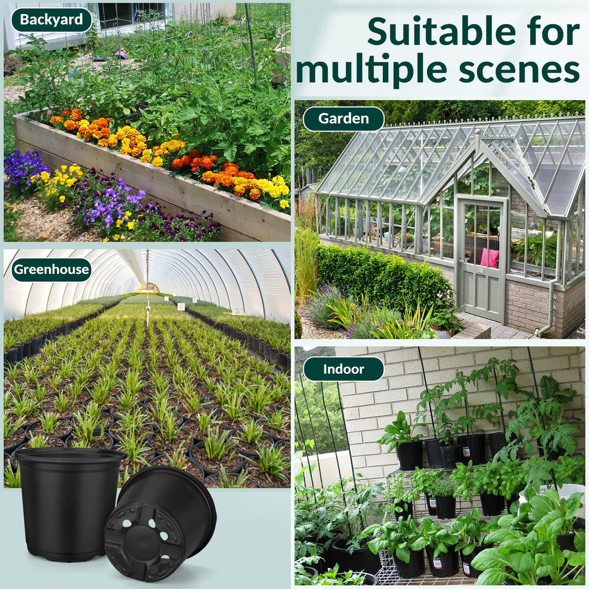 FUOAUYK 110-piece seed starting kit provides ample starter pots.