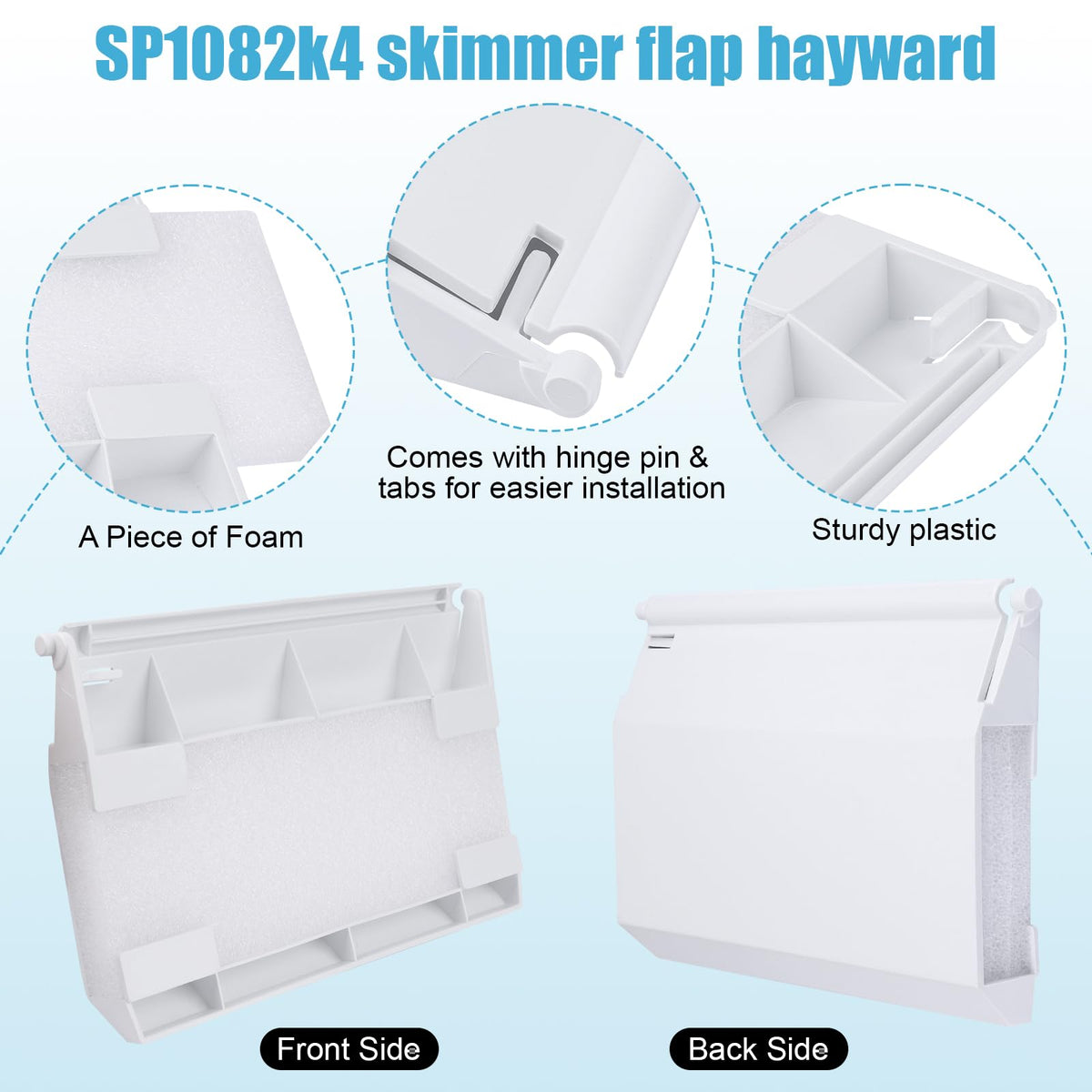 Fuoequl Hayward compatible weir promotes broad skimmer compatibility