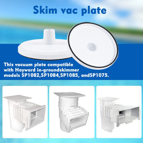 Fuoequl SP1106 vacuum hose connection secured to the skimmer plate.
