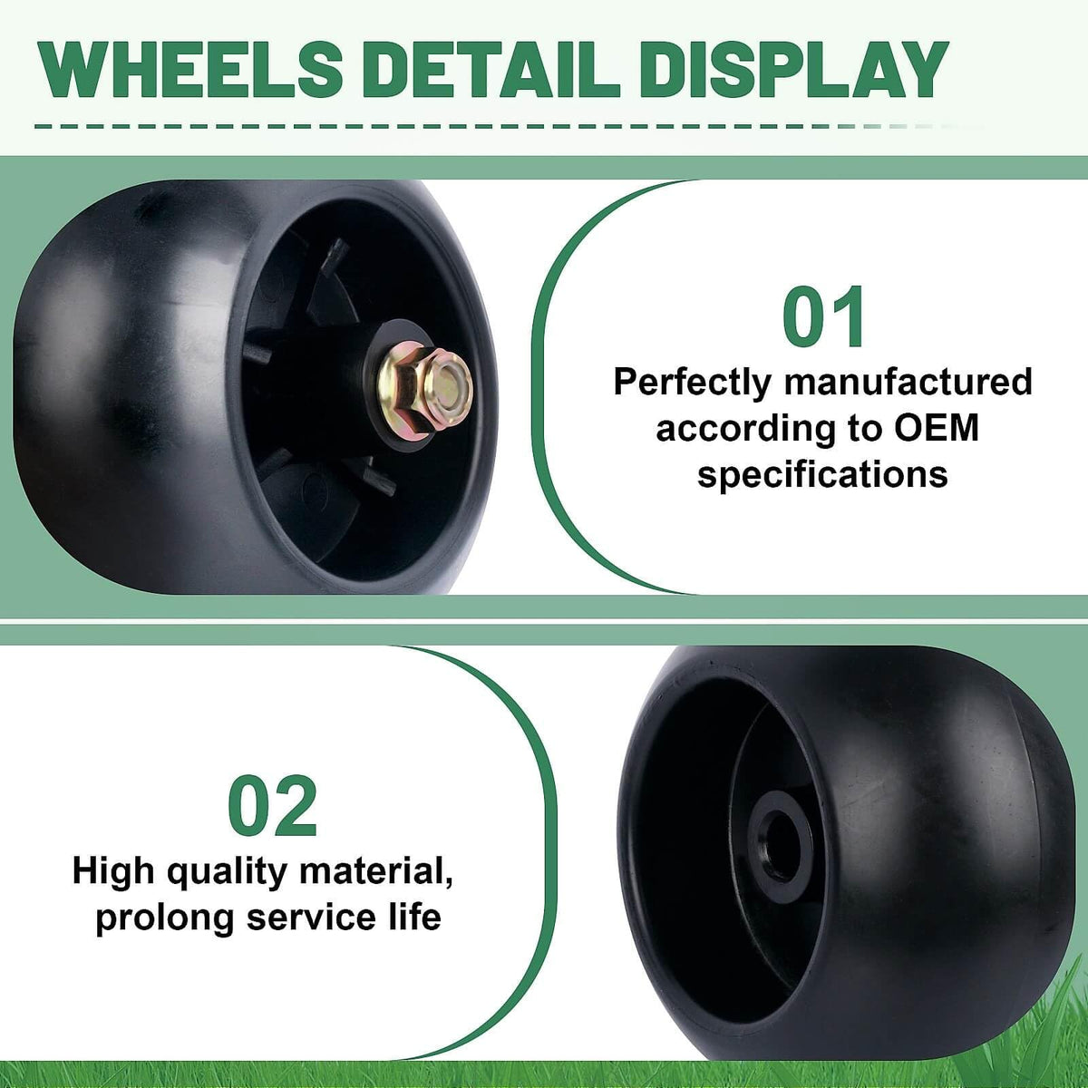 Fuoequl 4.9 inch diameter wheels improve deck performance across brands.
