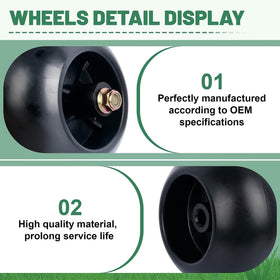 Fuoequl 4.9 inch diameter wheels improve deck performance across brands.