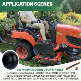 Easy installation allows at-home wheel replacement with minimal downtime.