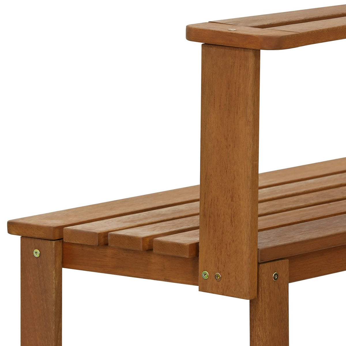 Furinno Tioman outdoor potting bench dimensions 19.5 in deep, 35.9 in wide, 42.7 in high