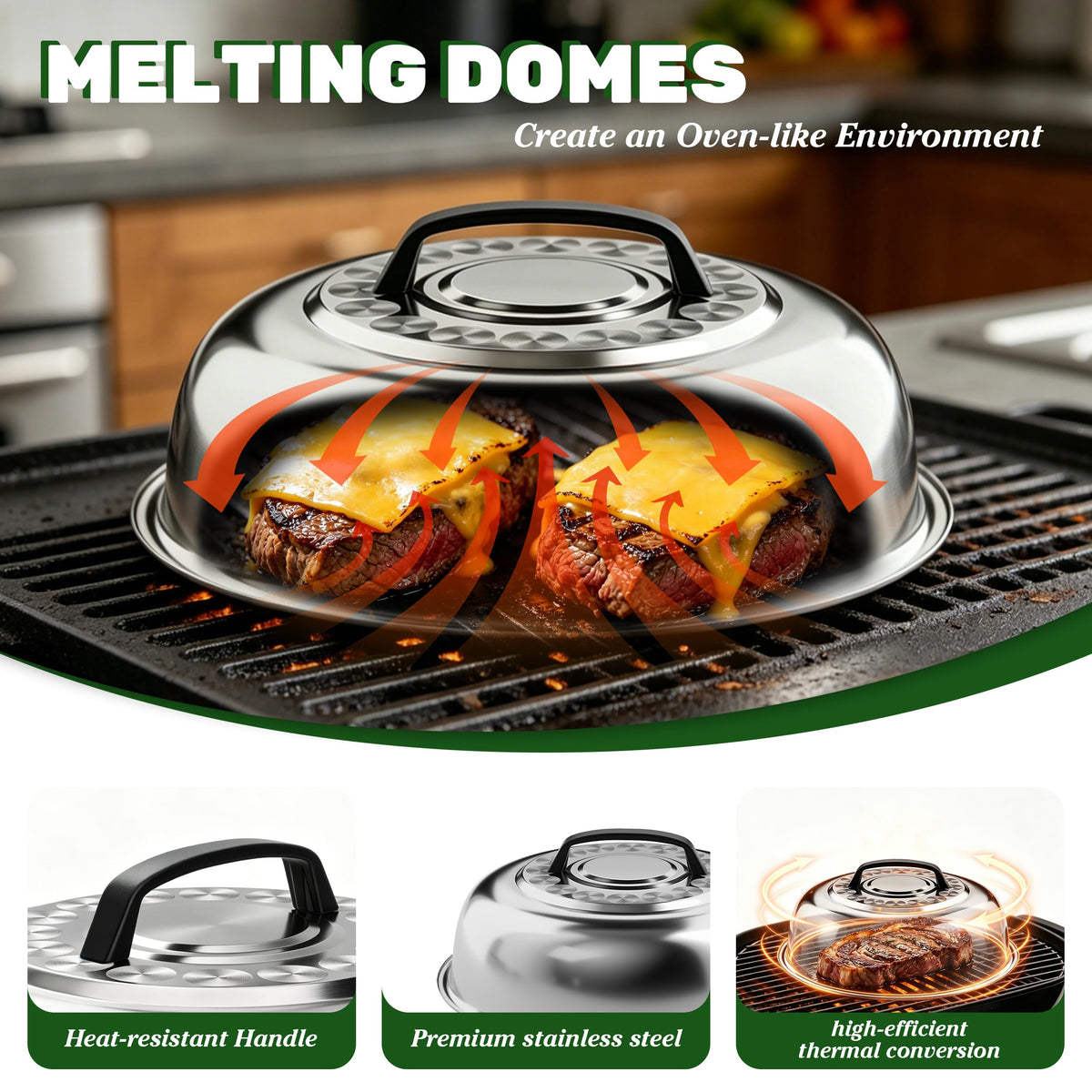 Furnhome egg rings and press in action for perfect shapes.