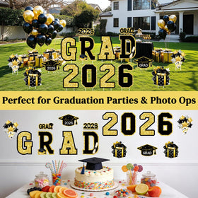 FurniCore black-gold design elevates curb appeal for front-yard celebrations.