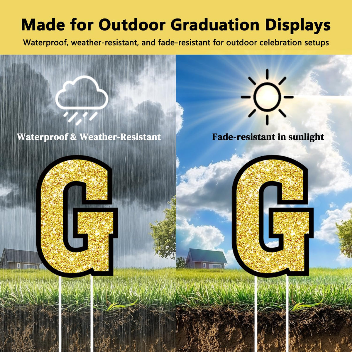 FurniCore gift box accents create cohesive graduation decor.