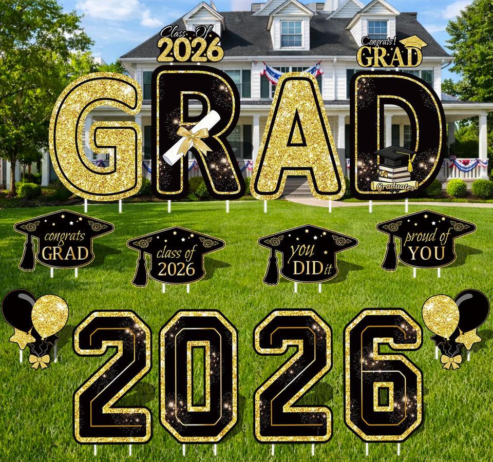 FurniCore graduation yard signs 2026 boost curb appeal for outdoor photos.
