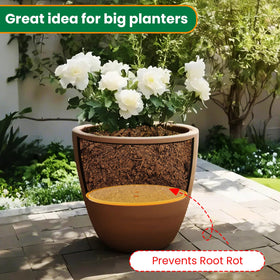 Furniok round planter insert made from durable, long-lasting material