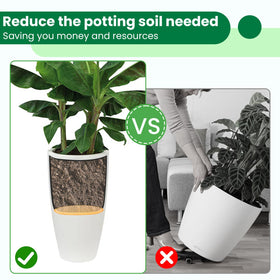 Furniok round planter insert enhances root aeration for better growth