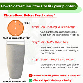 Furniok round planter insert promotes soil conservation and cost savings