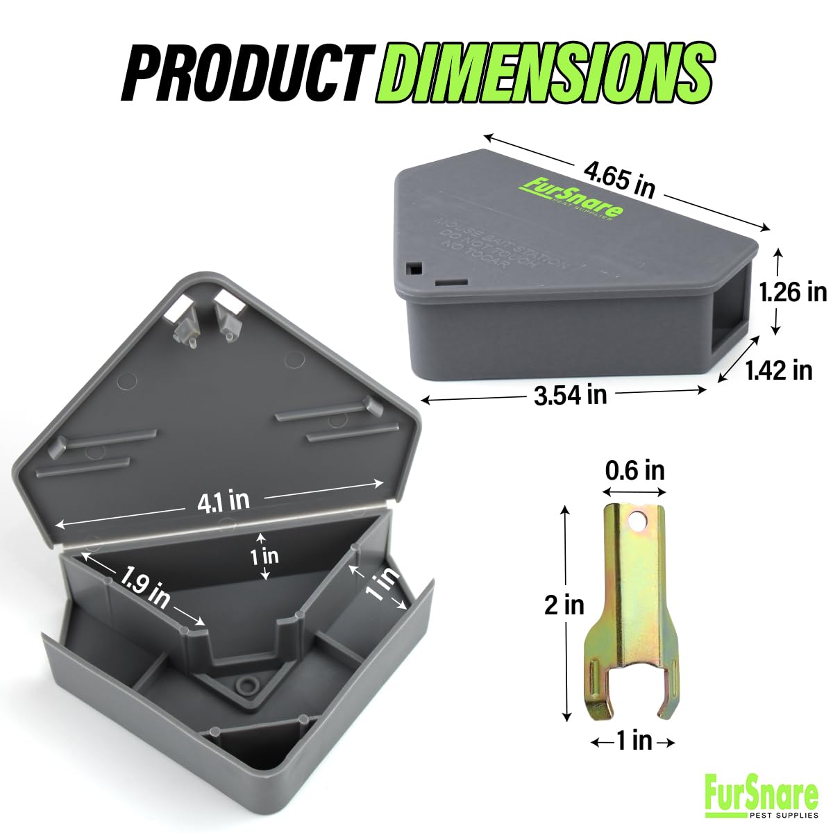 FurSnare weatherproof stations endure sun and rain for year-round protection.