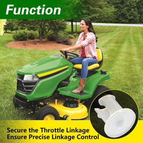 FUSCH throttle linkage secured by bushing reduces slip during operation.